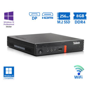 Lenovo ThinkCentre M920q Tiny WiFi i5-8500T/8GB DDR4/256GB M.2 SSD/No ODD/10P Grade A Refurbished PC