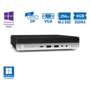 HP EliteDesk 800G4 DM i5-8500/8GB DDR4/256GB M.2 SSD/No ODD/10P Grade A Refurbished PC