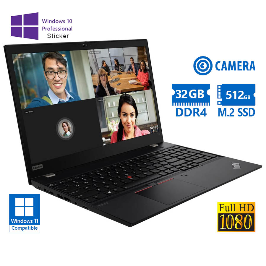 Lenovo ThinkPad T15 Gen 1 i7-10610U/15.6”FHD/32GB DDR4/512GB M.2 SSD/No ODD/Camera/10P Grade A Refur