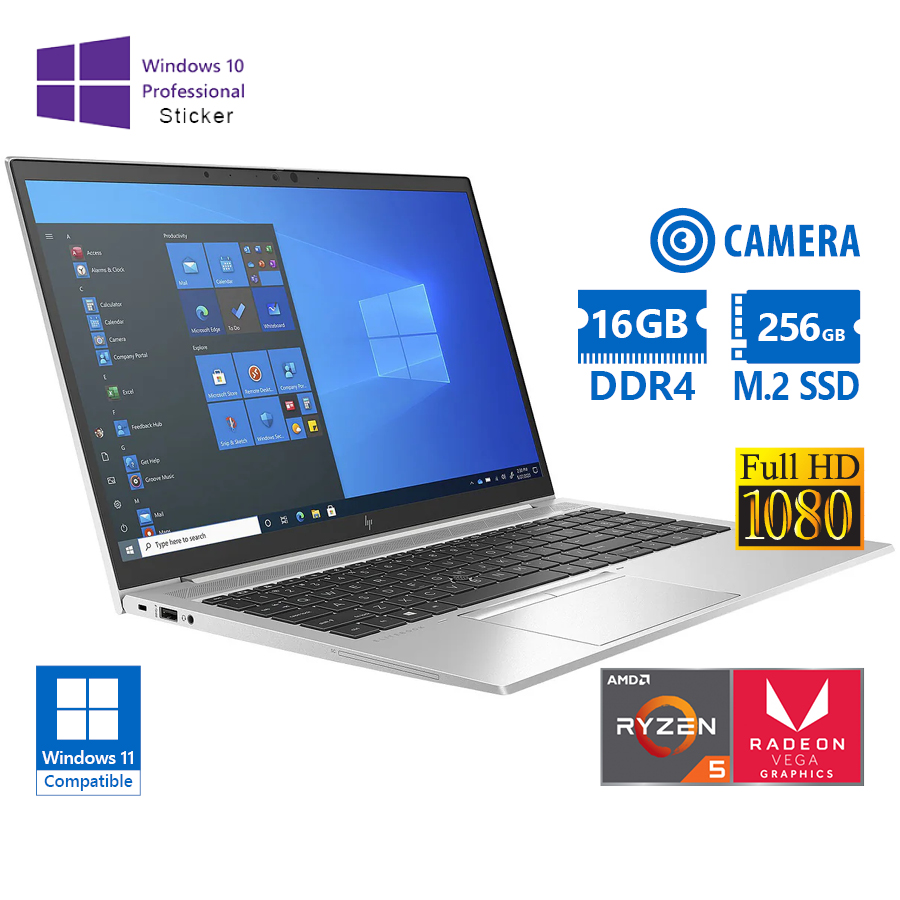 HP EliteBook 855 G7 AMD Ryzen 5Pro 4650U/15.6``FHD/16GB DDR4/256GB M.2 SSD/w/Radeon™ Graphics (6C@15