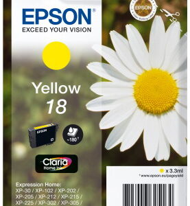 Ink Epson T180440 Yellow with pigment ink