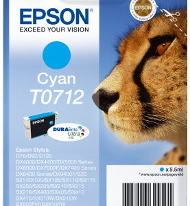 Ink Epson T0712 C13T07124020 Ultra Cyan - 5,5ml