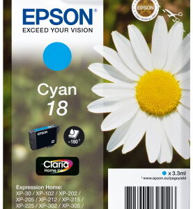 Ink Epson T180240 Cyan with pigment ink