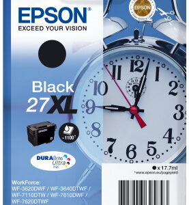 Ink Epson 27XL C13T27114010 Black Crtr -1100Pgs - 17.7ml